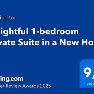 Delightful 1-bedroom Private In A New Homestay Calgary